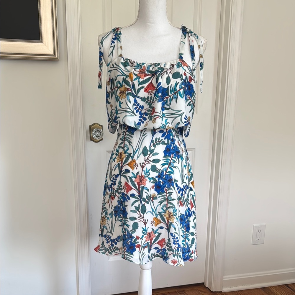 Floral Print Sleeveless Dress